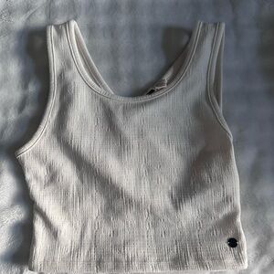 Roxy Textured White Tank Top